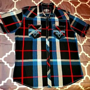 Affliction button down shirt